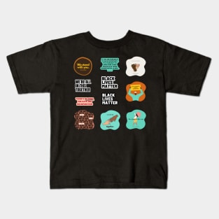 Black Lives Matter Sticker Pack - Sticker Set Kids T-Shirt